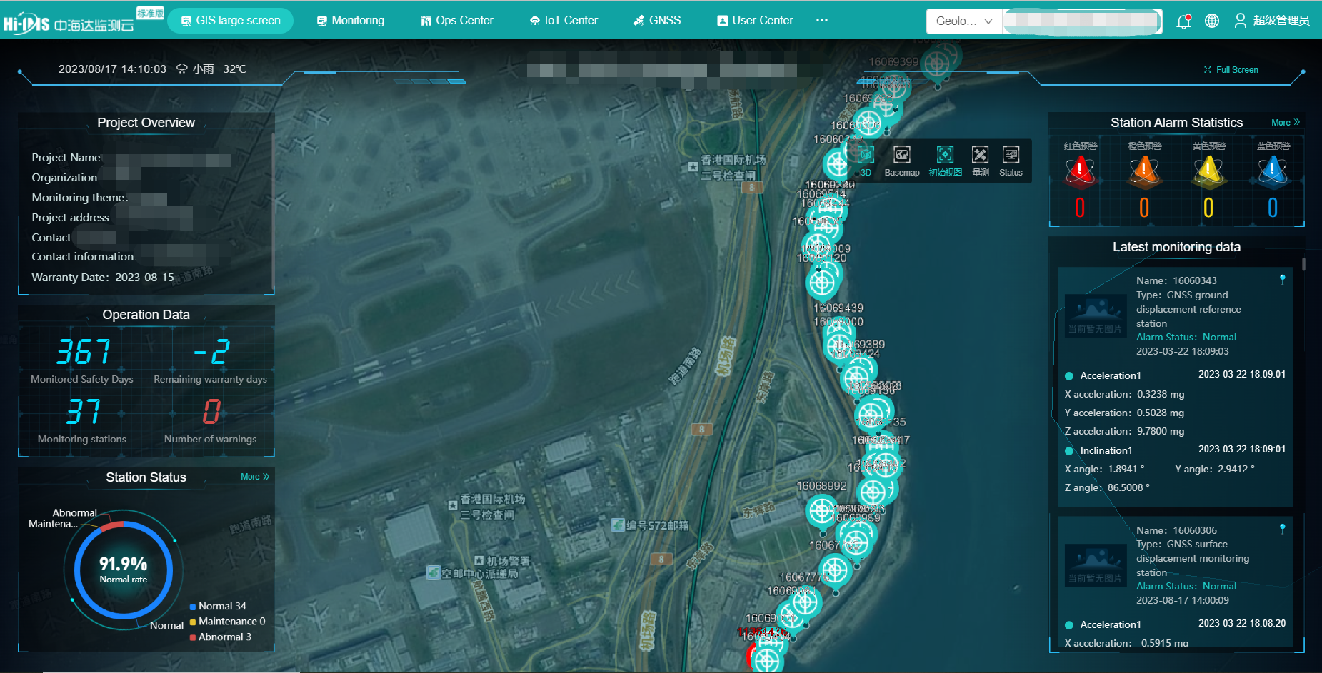 Reclamation Settlement Monitoring