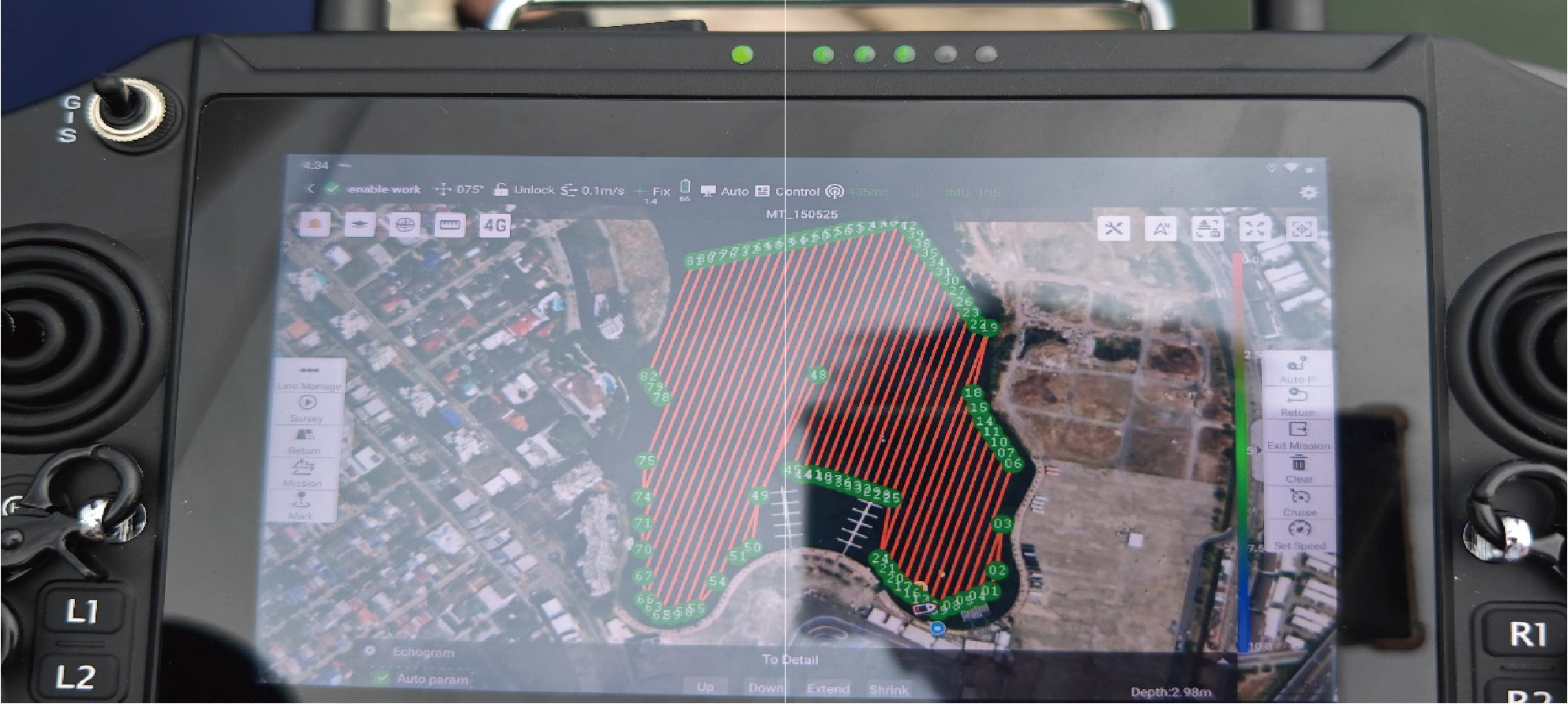 Autonomous survey in progress