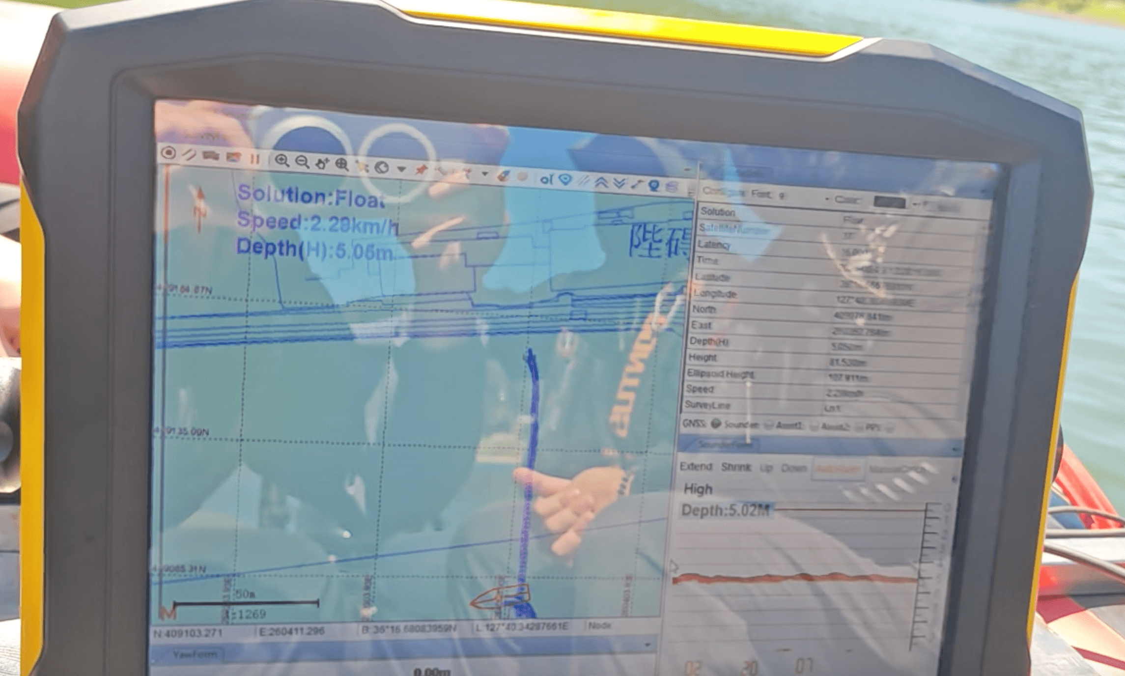 himax bathymetric survey navigation